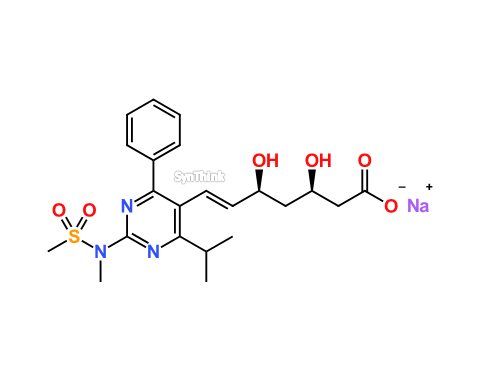CAS No.: NA - Desfluoro Rosuvastatin Sodium Salt