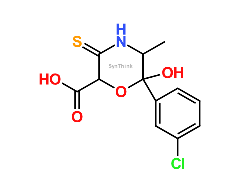 CAS No.: NA - 6-(3-Chlorophenyl)-6-hydroxy-5-methyl-3-thiomorpholine Carboxylic Acid (Mixture of Diastereomers)