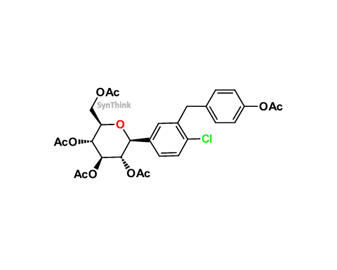 CAS No.: NA - O-Pentaacetyl O-Desethyl Dapagliflozin; Pentaacetyl Dapagliflozin