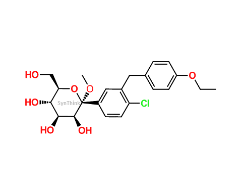 CAS No.: NA - 1α-Methoxy Dapagliflozin C-2 Epimer