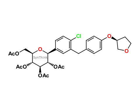 Tetracetyl Empagliflozin, CAS No: 915095-99-7; Acetoxy Empagliflozin; Peracetyl Empagliflozin