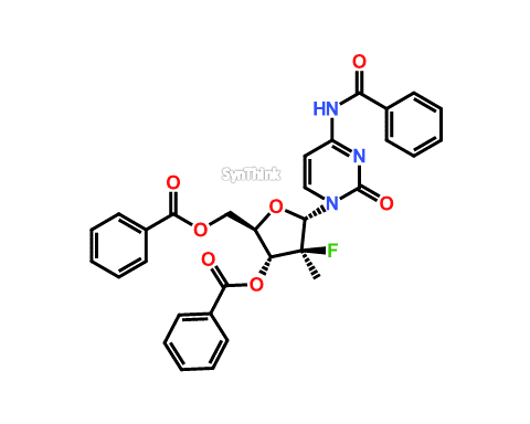 CAS No.: NA - 2'S-α-Fluoro tribenzoyl sofosbuvir intermidiate