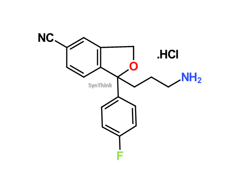 CAS No.: 1189694-81-2(HClsalt);62498-69-5(base) - Citalopram Didesmethyl Impurity