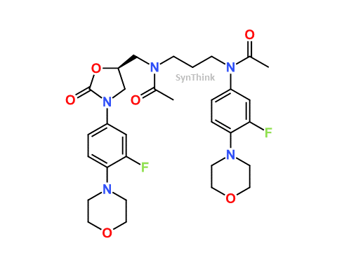 CAS No.: NA - N-acetyl-(3-(3-fluoro-4-morpholinophenylamino)propyl)-N-(((S)3-(3-fluoro-4-morpholionphenyl)-2-oxo-5-oxazolidinyl) methyl)acetamide