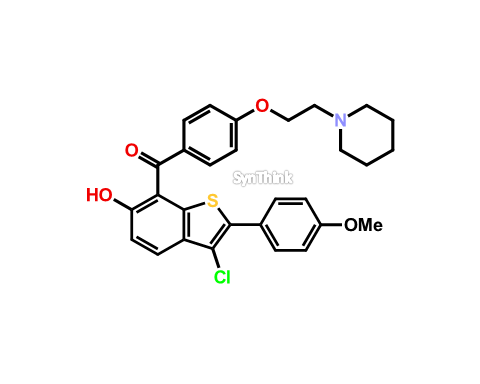 CAS No.: NA - (3-Chloro-6-hydroxy-2-(4-methoxyphenyl)benzo[b]thiophen-7-yl)(4-(2-(piperidin-1-yl)ethoxy)phenyl)methanone