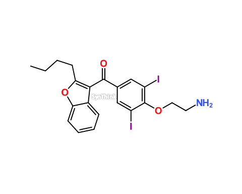 CAS No.: 94317-95-0(Base);757220-04-5(HClsalt) - Amiodarone Didesethyl Impurity