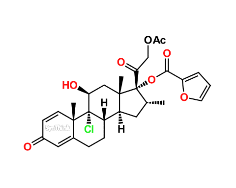 CAS No.: 83897-05-6 - 21-Acetyloxy Deschloromometasone Furoate