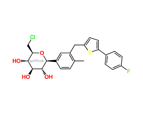 CAS No.: NA - Canagliflozin Chloro Impurity; 2'-Deshydroxymethyl-2'-Chloromethyl-canagliflozin