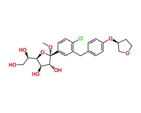 CAS No.: 1620758-25-9 - 1,4-Anhydro-1,5-dihydroxy-1-methoxyempagliflozin