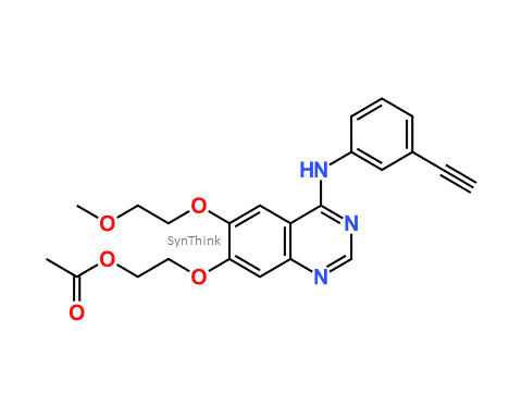 CAS No.:  - 2-[6-(2-Methoxyethoxy)-4-(3-ethynylphenylamino)quinazoline-7-yl-oxy]-ethyl acetate