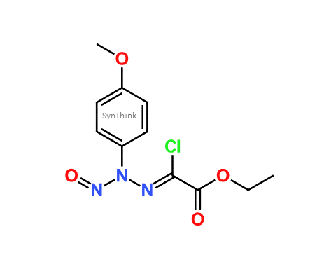 CAS No.:  - Ethyl(Z)-2-chloro-2-(2-(4-methoxyphenyl)-2-nitrosohydrazineylidene) acetate