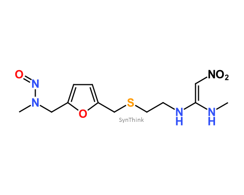 CAS No.:  - N-Nitroso Desmethyl Ranitidine