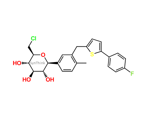 Canagliflozin-Chloro-Impurity-2-Deshydroxymethyl-2-Chloromethyl-canagliflozin