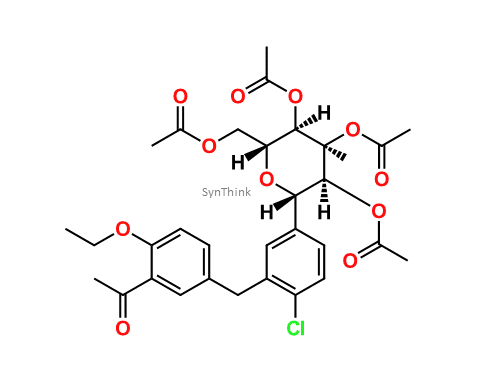 Dapagliflozin-mono-acetyl-Tetra-Acetate-Impurity