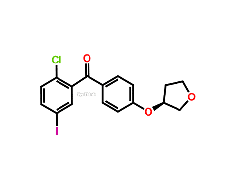 2-Chloro-5-iodophenyl4-3S-tetrahydro-3-furanyloxyphenylmethanone