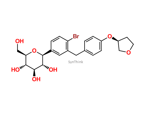 2S3R4R5S6R-2-4-bromo-3-4-S-tetrahydrofuran-3-yloxybenzylphenyl-6-hydroxymethyltetrahydro-2Hpyran-345-triol