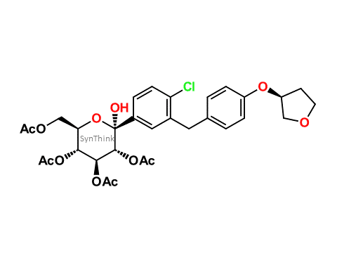 Empagliflozin-2S3R4S5R6R-6-acetoxymethyl-2-4-chloro-3-4-S-tetrahydrofuran-3-yloxybenzylphenyl-2-hydroxytetrahydro-2H-pyran-3