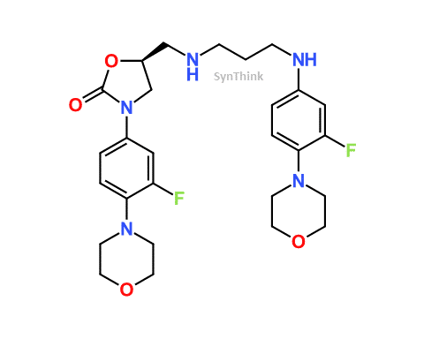 N-3-3-fluoro-4-morpholinophenylaminopropyl-N-S-3-3-fluoro-4-morpholionphenyl-2-oxo-5-oxazolidinyl-methylamine