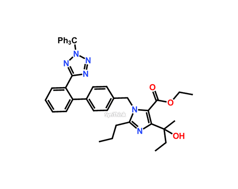 Olmesartan-ethyl-methyl-N2-trityl-ethyl-ester-analouge