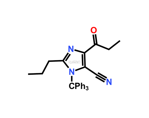 4-1-Oxopropyl-2-propyl-1-triphenylmethyl-1H-Imidazole-5-carbonitrile