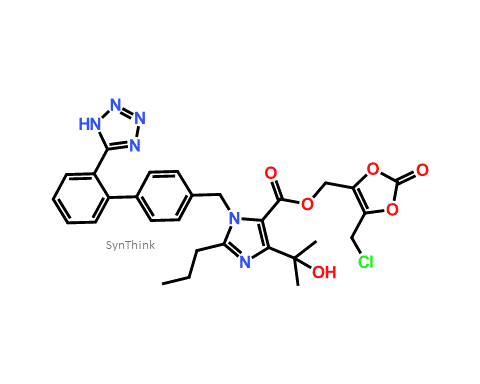 5-chloromethyl-2-oxo-13-dioxol-4-ylmethyl-1-2-1H-tetrazol-5-ylbiphenyl-4-ylmethyl-4-2-hydroxypropan-2-yl-2-propyl-1H-imidazol