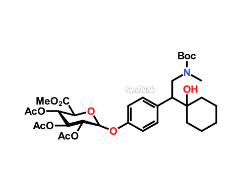 rac-N-Boc-NO-Didesmethyl-Venlafaxine-234-Tri-O-acetyl-β-D-glucuronide-Methyl-Este