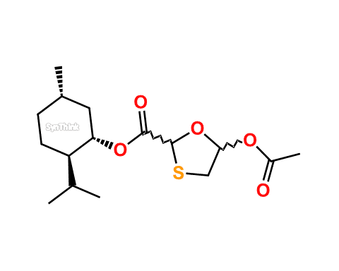 2S5S-D-Menthol-5-acetyloxy-13-oxathiolane-2-carboxylate