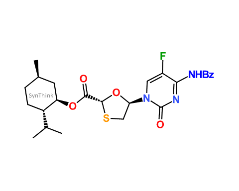 2R5R-1R2S5R-2-isopropyl-5-methylcyclohexyl-5-4-benzamido-5-fluoro-2-oxopyrimidin-12H-yl-13-oxathiolane-2-carboxylate