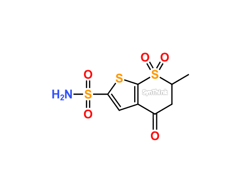 56-Dihydro-6-methyl-4-oxo-4H-thieno23-bthiopyran-2-sulfonamide-77-Dioxide