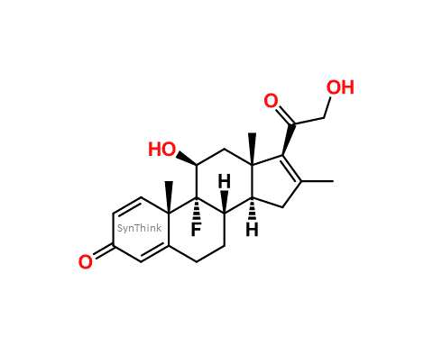 Delta-16-17-betamethasone-8S9R10S11S13S14S-9-fluoro-11-hydroxy-17-2-hydroxyacetyl-101316-trimethyl-6789101112131415-de