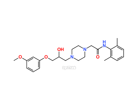 2-4-2-Hydroxy-3-m-methoxyphenoxypropyl-1-piperazinyl-1-26-xylidino-1-ethanone