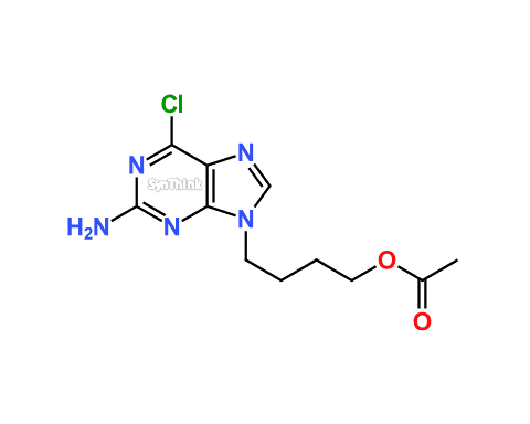 4-2-Amino-6-chloro-9H-purin-9-ylbutyl-acetate