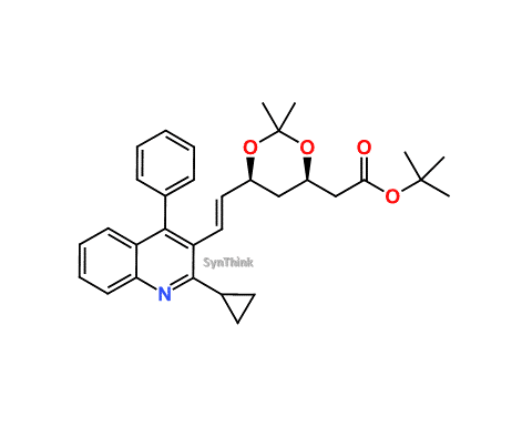 Pitavastatin-Desfluoro-Acetonide-t-Butyl-Ester