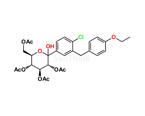 1-Hydroxy Dapagliflozin Tetraacetate Impurity | Dapagliflozin