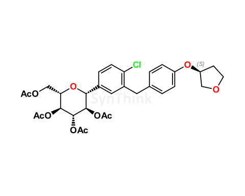 3-Epi Empagliflozin Enantiomer (S-Isomer) Tetraacetate | Empagliflozin