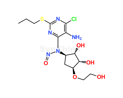 Ticagrelor Chloro-2-(propylthio)pyrimidinyl N-Nitroso Impurity | Ticagrelor