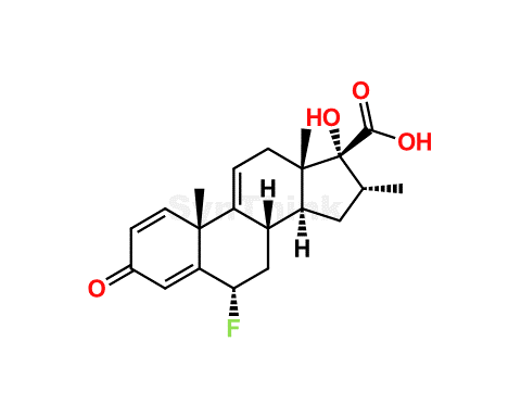 Fluticasone 9,11-Ene 17-Hydroxy Carboxylic Acid Impurity | 133694-68-5 | Fluticasone Propionate