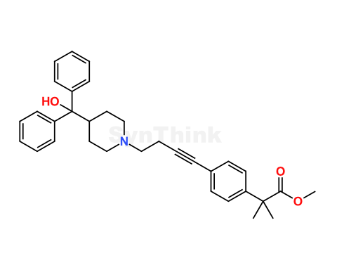 Fexofenadine Alkyne Ethyl Ester Impurity | 154825-95-3 | Fexofenadine