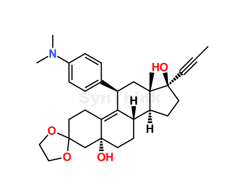 Mifepristone Dioxolane Impurity | 84371-64-2 | Mifepristone