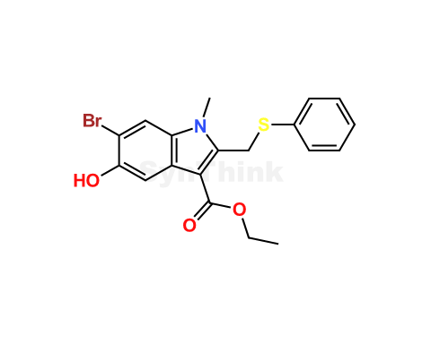 Umifenovir Des-(dimethylamino)methyl Impurity | 131707-24-9 | Umifenovir