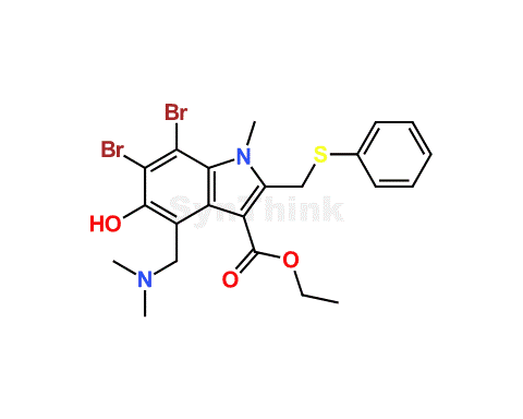 Umifenovir Dibromo Impurity | 153633-10-4 | Umifenovir