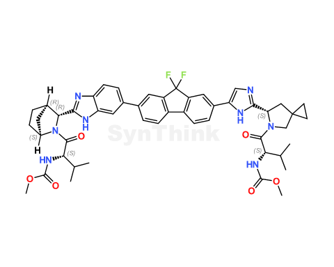 Ledipasvir 1S,3R,4R-Azabicycloheptanyl Diastereomer | CAS No.: NA | Ledipasvir