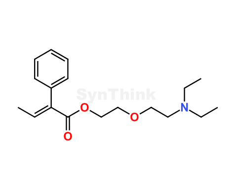 2-(2-(Diethylamino)ethoxy)ethyl 2-phenyl but-2-enoate | Butamirate