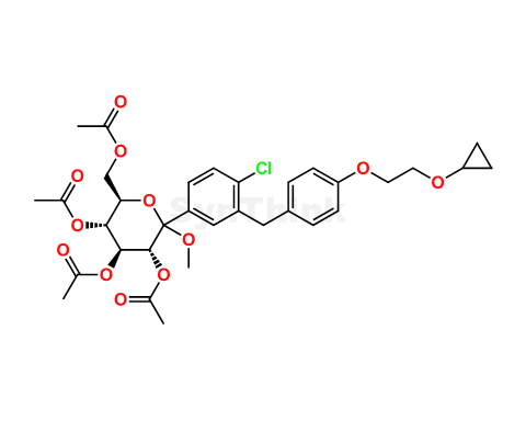 Bexagliflozin O-Methyl Tetraacetyl Impurity | Bexagliflozin
